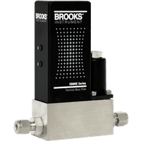 Brooks Instrument Mass Flow Controller, Model 5850E